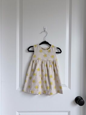 ☀️Baby Boden Sunshine Print Tank Dress and Ruffle Bloomers Set